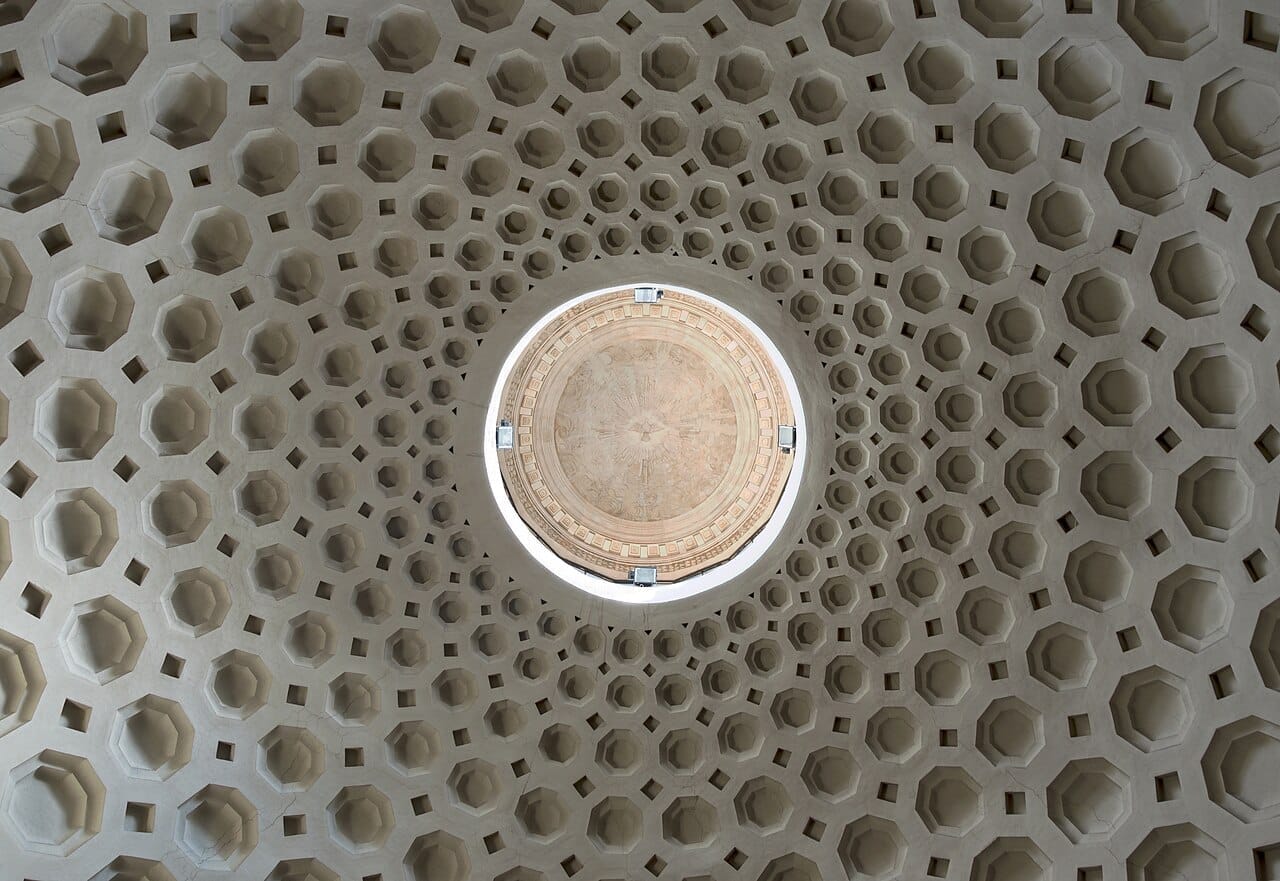 Dome interior of San Bernardo alle Terme in Rome. Featured image for Churches near Termini that are actually worth your time.