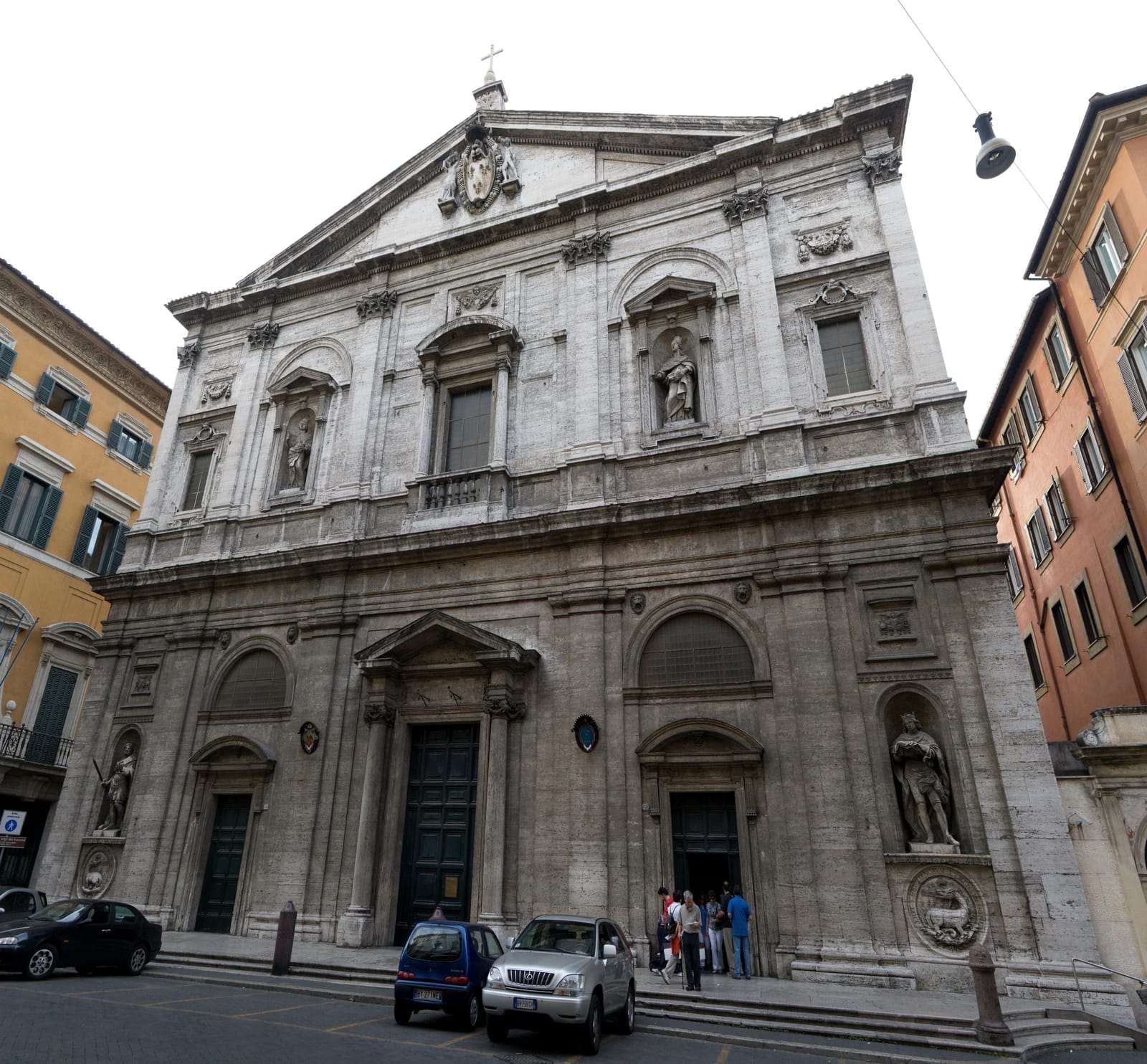 Facade of San Luigi dei Francesi in Rome.