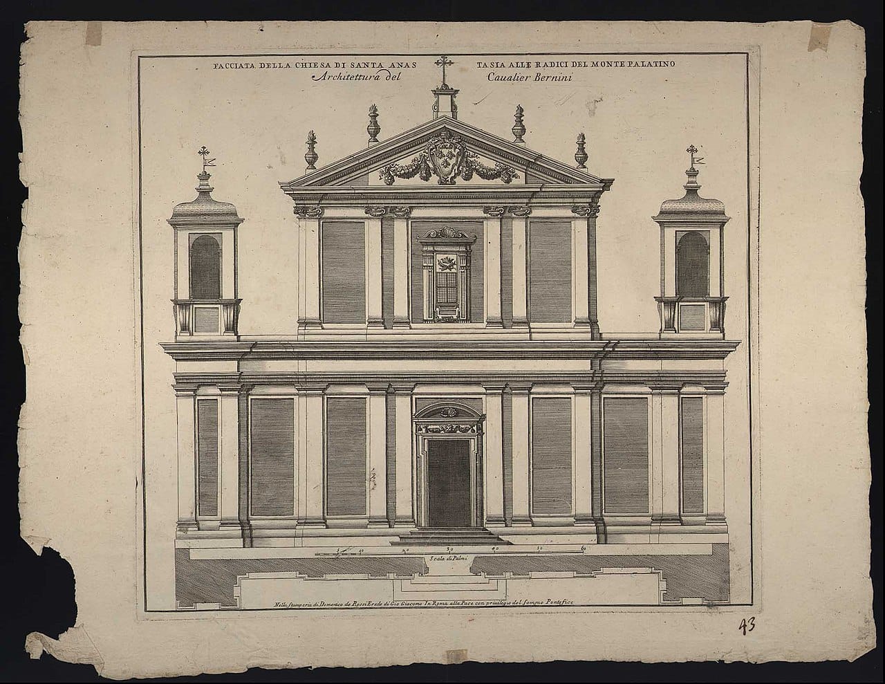 Facade of Santa Anastasia al Palatino near the Palatine in Rome. Featured image for Churches near Circus Maximus and the Aventine.